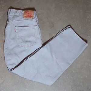 Levi's. 550. Men's 36x30. Denim Jeans. Light Gray.
